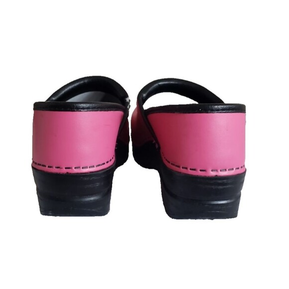 Dansko Professional Clogs Shoes Womens Size 37 Pink Leather Comfort Work Nursing - Picture 7 of 11
